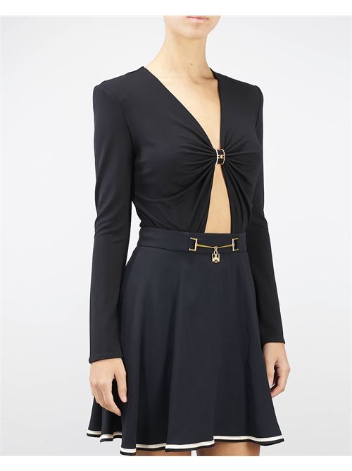 Jersey body with jewel ring Elisabetta Franchi ELISABETTA FRANCHI | Body | BO01547E2110